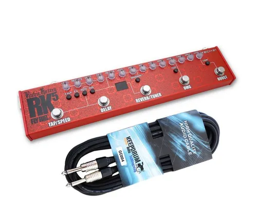 Tech21 Fly Rig Richie Kotzen RK5 V2 E-Gitarre Effektgerät - Kompaktes Effektgerät für E-Gitarren mit großer Soundvielfalt von Clean bis High-Gain, entwickelt in Zusammenarbeit mit Richie Kotzen. Ideal für Studio und Live-Performance.