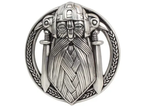 BELTINGER Gürtelschnalle Wikinger 4,0 cm in silber von BELTINGER