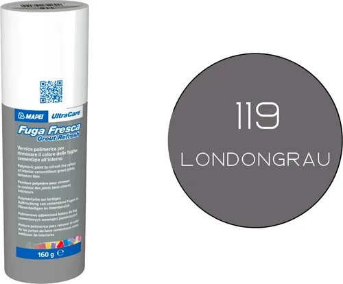 MAPEI® ULTRACARE Fuga Fresca 119 londongrau 160 g Fugensanierfarbe zum Auffrischen der Fugenfarbe