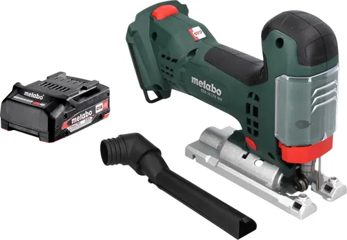 Metabo STA 18 LTX 100 Akku Stichsäge mit 1x Akku 2,0 Ah - Präzise Akku-Stichsäge für vielseitige Sägearbeiten. Mit bürstenlosem Motor, ergonomischem Design und werkzeuglosem Sägeblattwechsel für effizientes Arbeiten.