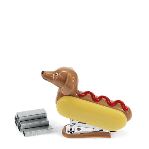 Heftgerät Hot Dog Rex London Klammerhefter Dackel inkl. 1000 Heftklammern