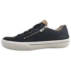 Legero Damen Fresh Sneaker Schwarz 0130, 37.5 EU - Damen-Sneaker mit flexibler Laufsohle und herausnehmbarer Leder-Einlegesohle für ein ideales Fußklima und hohen Tragekomfort dank Komfortweite