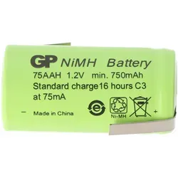 AccuCell Akku 2/3AA NiMH-Akku mit Lötfahne Z-Form 650mAh