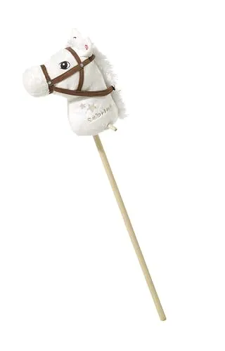 Bibi Tina 740570 Steckenpferd Sabrina - Plüschtier mit Pferde-Sound, ideales Geschenk für Kinder und Fans von Bibi Blocksberg