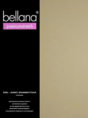 bellana® premiumstretch Edel-Elastic-Jersey Spannbetttuch - Spannbetttücher für Wasser- und Boxspringbetten, perfekte Passform durch 95% Baumwolle und 5% Elasthan, hautsympathisch und pflegeleicht, für besten Schlafkomfort.