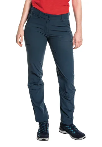 Schöffel Wanderhose Pant Engadin1 Zip Off - 4-Wege Stretch, strapazierfähig - Wanderhose für Damen, Größe 44, mit Zip Off Funktion für flexible Anpassung an Wetterbedingungen und hohem Tragekomfort durch S.Café ICE-CAFÉ Material.