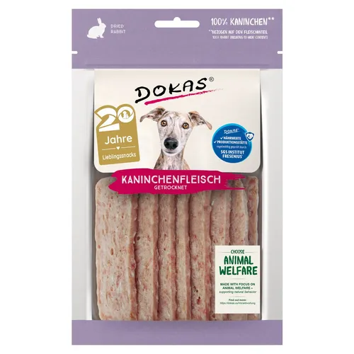 Dokas Kaninchenbrust 70 g, Hundesnack, UVP 2,49 EUR, NEU
