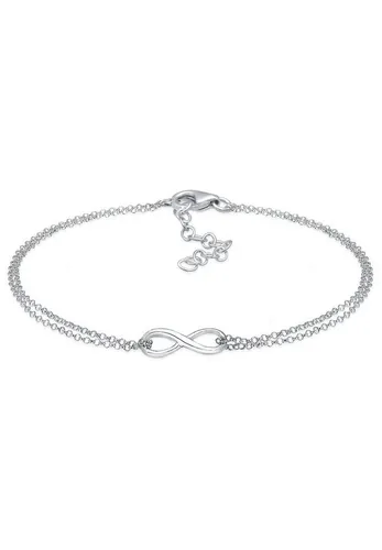 Elli Armband Infinity Liebe Unendlichkeit 925 Sterling Silber - Armschmuck aus handgefertigtem 925er Sterling Silber, glänzend und mit unendlichem Liebe-Symbol, ideal für besondere Anlässe oder als Geschenk.