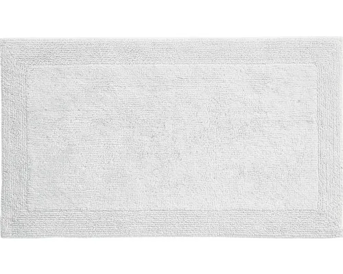 Badteppich Grund Luxor 80 x 150 cm grau - Hochwertiger Badvorleger aus Baumwolle, rutschfest und besonders saugfähig für ein angenehmes Fußgefühl.
