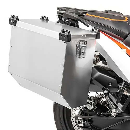 Motorrad Alukoffer für KTM Freeride 250 F / R Bagtecs Atlas 41l Aluminium-Seiten