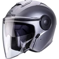 Caberg Soho Jethelm matt-gun metallic XXL - Motorradhelm mit kratzfestem Visier und integrierter Sonnenblende, ideal für Stadtfahrten und längere Touren. Hoher Tragekomfort mit herausnehmbarer, waschbarer Innenausstattung.