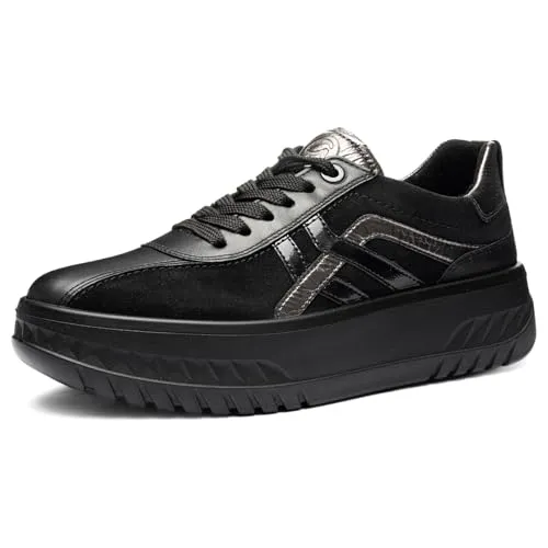 ara Damen Monaco 2.0 Sneaker, SCHWARZ, Steel, 40 EU Weit von ara