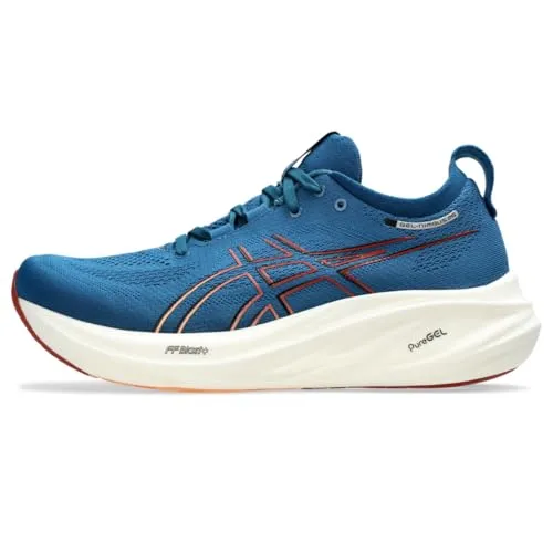 ASICS Herren Gel-Nimbus 26 Sneaker, Rich Navy Faded Orange, 42 EU