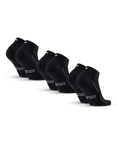 DANISH ENDURANCE Kurze Sportsocken aus Bio-Baumwolle in schwarz von DANISH ENDURANCE