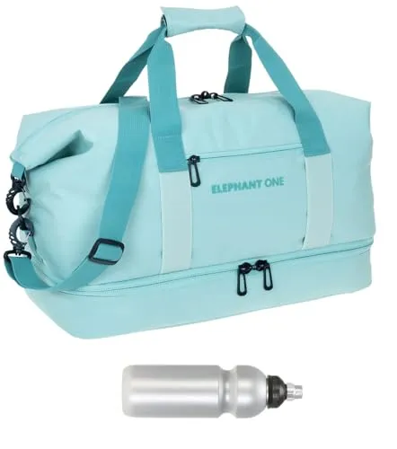Sporttasche ELEPHANT ONE mit Trinkflasche – 47 cm, 30L, Schuh- und Nassfach - Vielseitige Sporttasche mit separatem Schuhfach und Mattenhalter. Ideal für Fitness, Reisen oder als Alltagsbegleiter. Inklusive Trinkflasche für optimale Hydration. Robustes, reißfestes Material sorgt für Langlebigkeit.