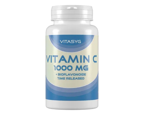 Vitamin C 1000 mg - 120 Tabletten Bioflavonoide Hagebutte
