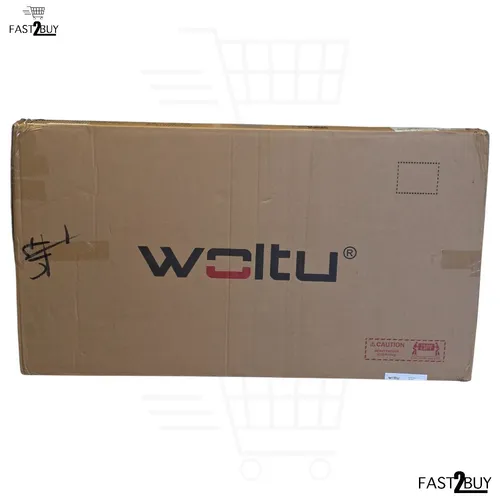 WOLTU BT36sz Bartisch Stehtisch mit Ablagen Schwarz Holz Metall 113cm Design