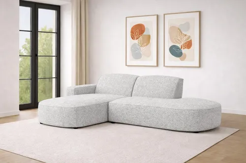 Kaiser Möbel Ecksofa Cursal Atelier – Modernes L-förmiges Sofa in Cement - Modulares Ecksofa mit elegantem Design und hohem Sitzkomfort. Der pflegeleichte Stoff Artico ist ideal für jedes Wohnzimmer und sorgt für eine gemütliche Atmosphäre.
