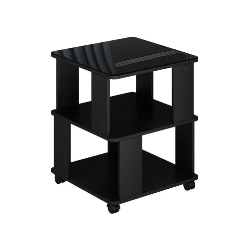 Vicco Velito Couchtisch, Schwarz, Rollbar, 50x60.5x50 cm von Vicco