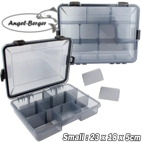 Angel Berger Pro Tackle Box Small Kunstköderbox Köderbox wasserdicht Zubehörbox