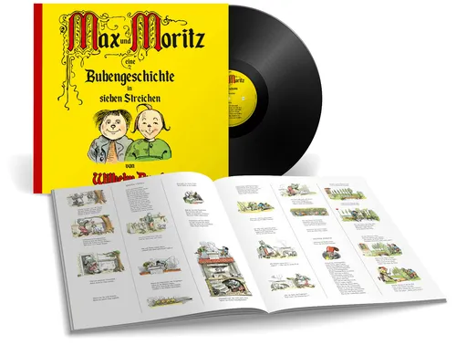 LP & Buch Max & Moritz und berühmte Kinderlieder Geschenk-Ausgabe