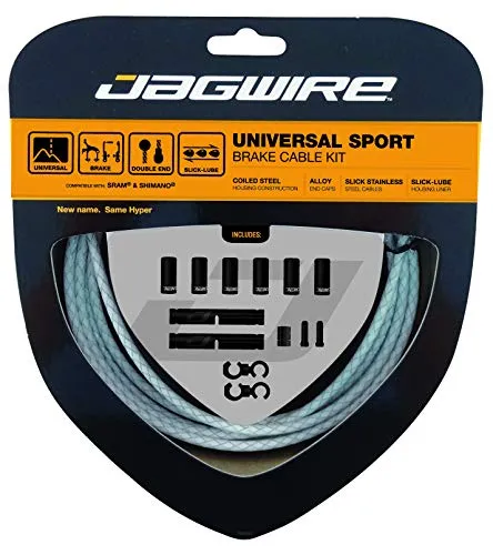 Jagwire Bremszugset Universal Sport, Blanc Tressé