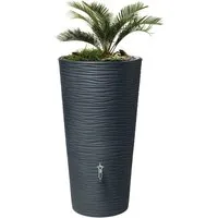 GARANTIA Natura 2in1 Regenspeicher, Dunkelgrau – Elegante Regenwassernutzung