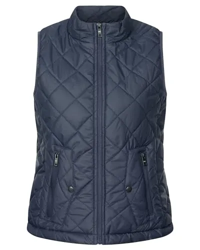 Rock Creek Damen Weste Steppweste Übergangsweste Leicht Damenweste Frauen Westen Stepp Westen Daunenweste Thermoweste D-506 Navy M