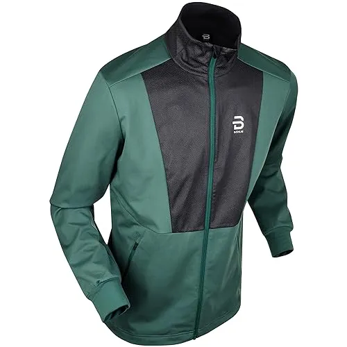 DAEHLIE Herren Skijacke Select - Ultraleichte Funktionsjacke in Dunkelgrün - Funktionsjacke für Langlauf, witterungsbeständig und atmungsaktiv mit Stretch-Einsätzen für optimale Bewegungsfreiheit.