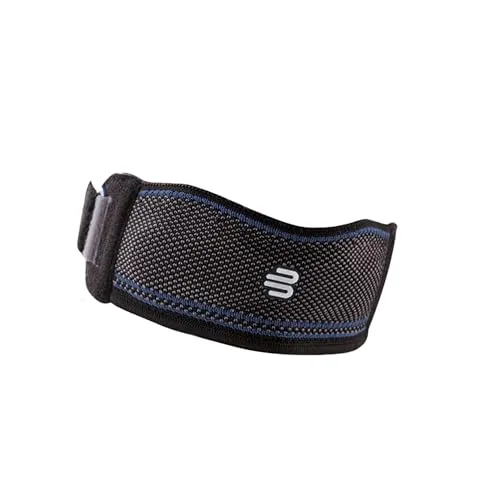Genupoint Patellasehnenbandage Größe 2 schwarz - Kniebandage zur Linderung von Schmerzen im vorderen Kniebereich, mit individueller Druckanpassung und Massageeffekt durch spezielle Pelotte.