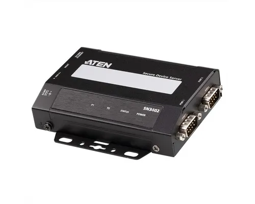 Aten SN3402 2-Port RS-232/422/485 Secure Device Server Computer-Adapter RJ-45 Weiblich (Buchse) zu D-Sub 9-polig (DE-9) Männlich (Stecker)