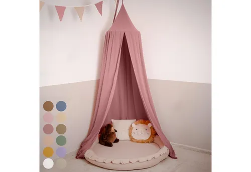 lilimaus Betthimmel - Hochwertiger Baldachin für Baby- und Kinderbetten - Betthimmel für Baby- und Kinderbetten, aus atmungsaktivem Stoff gefertigt, bietet Schutz vor Zugluft und schafft eine beruhigende Atmosphäre im Kinderzimmer.