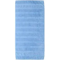 CaWö Handtuch Noblesse 50 x 100 cm Baumwolle Blau Azur