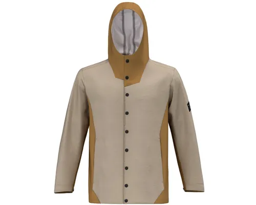 Salewa Funktionsjacke Fanes Hemp Powertex 3L Herren - Hochwertige Outdoor-Jacke - Wasserdichte 3-Lagen-Jacke aus atmungsaktivem Powertex®-Baumwoll-Hanf-Material. Ideal für Outdoor-Aktivitäten, mit verstellbarer Kapuze und praktischen Taschen für optimale Funktionalität.