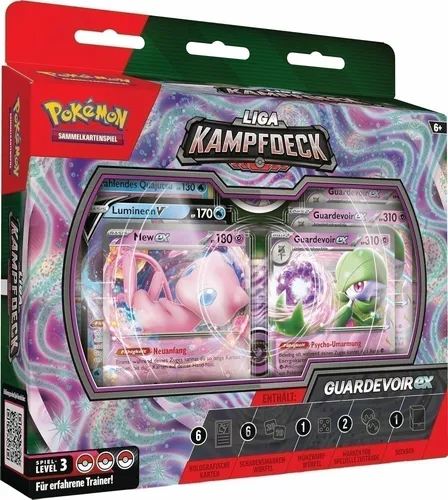 Pokémon Sammelkartenspiel Liga-Kampfdeck mit Guardevoir Mew-ex