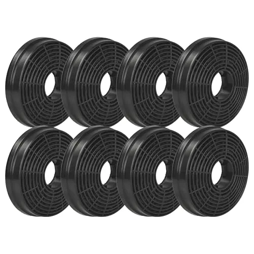 vhbw 8x Aktivkohlefilter Ersatz für PKM CF130 für Dunstabzugshaube - 10,5 cm