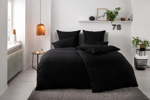 my home Bettwäsche Desner, Microfaser, Premium Qualität in schwarz von Otto Home