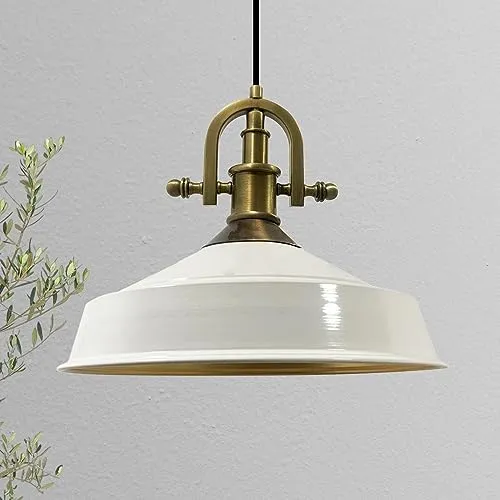Bamyum Pendelleuchte I Asletl-Marine Ø41 cm E27 Metall Vintage Lampe - Moderne Pendelleuchte für Flur, Küche oder Wohnzimmer. Höhenverstellbar und aus hochwertigem Metall für einen stilvollen Industrie-Look.