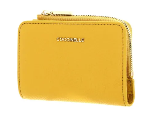 Coccinelle Metallic Soft Wallet Soleado - Premium Geldbörse mit hochwertigem Metallic Design, bietet Platz für Karten, Münzen und Scheine. Ideal für stilbewusste Frauen, passt perfekt in jede Handtasche.