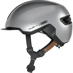 ABUS Urban Helm HUD-Y - Cooler Fahrradhelm mit LED-Rücklicht - Fahrradhelme mit robustem In-Mold Design, aufladbarem LED-Licht in 4 Modi und perfekter Passform für Damen und Herren - ideal für den Alltag.