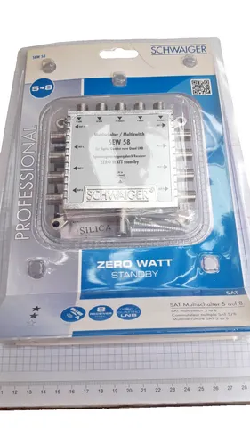 Schwaiger SEW4058531 - Multischalter mit 5 Eingängen & 8 Ausgängen, hervorragende Signalqualität von 950