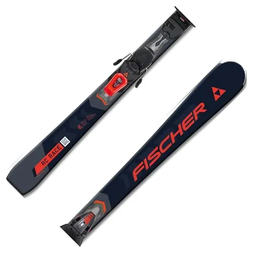 Fischer RC RACE AR + RS 11 PR Carving Ski 160 cm - Carving Ski mit RS11 PR-Bindung, Tip-Rocker und Carbon-Bauweise für optimale Stabilität und Kontrolle; ideal für sportliche Fahrer.