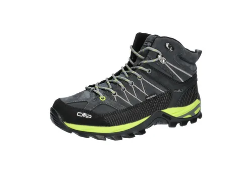 CMP Herren Trekking Schuhe Rigel MID - Robuste Wanderschuhe - Wanderschuhe mit Wildleder-Obermaterial und atmungsaktiven Mesh-Details. Ideal für jedes Abenteuer dank stabiler TPU-Beschichtung und rutschfester CMP FullOn Grip Sohle.