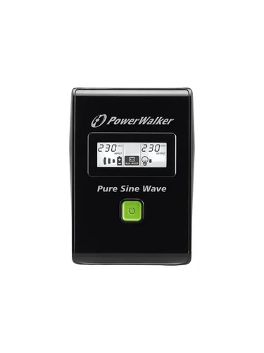 Power Walker VI 800 SW FR - Line-Interactive USV - USV für zuverlässigen Stromschutz bei Ausfällen, mit automatischer Spannungsregulierung (AVR) und LCD-Display für einfache Überwachung.