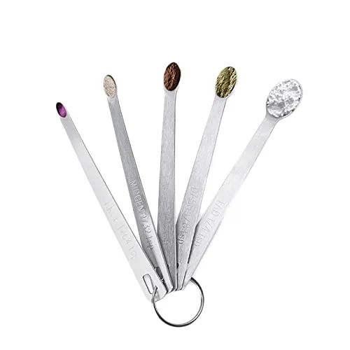 Messlöffel Set Dosierlöffel Set Edelstahl Küchenmesslöffel Kochen Backen Messen Löffel Messlöffel Edelstahl mit Waage Einfach zu Verwendender Messlöffel Teelöffel set zum Backen Kochen Küchenzubehör