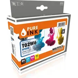 pureINK Epson C13T02V64010 Druckerpatrone CMYK