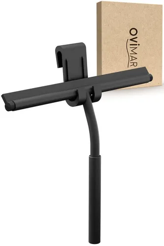 ovimar Duschabzieher, (1-St), aus Edelstahl in Schwarz zur Zum Aufhängen