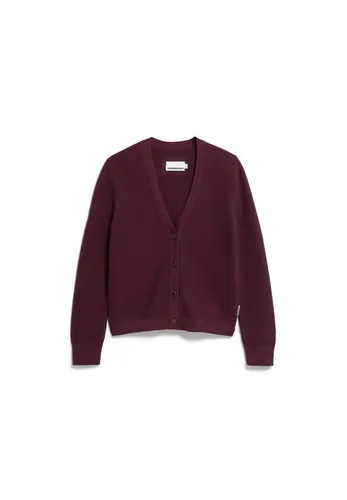Armedangels Strickjacke rot XS (34) – Nachhaltige Mode - Hochwertige Strickjacke aus 100 % Baumwolle in der trendigen Farbe dark cranberry. Ideal für einen stilvollen Look, pflegeleicht und umweltbewusst.