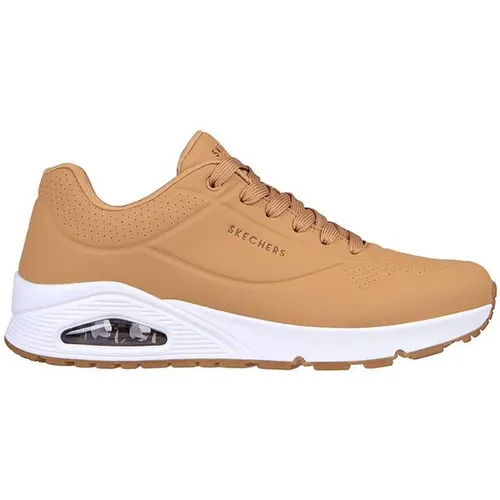 Skechers Herren UNO Stand On Air Sneaker, Tan Durabuck/Trim, 47.5 EU - Herren-Sneaker mit modischem Lace-up-Design, flexible Traktionslaufsohle und atmungsaktivem Obermaterial für optimalen Komfort und Stil.