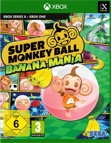 Super Monkey Ball Banana Mania Launch Edition für Xbox One & Series X - Spaßiges Plattformspiel mit über 300 Levels und 12 Minispielen. Fordere Freunde heraus und sammle Bananen in den Online-Bestenlisten. Enthält 10 exklusive Anpassungs-Items!